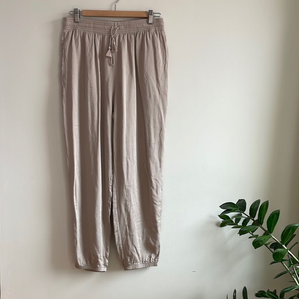 UNIQLO Satin Drape Jogger Pants
